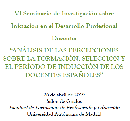 Seminario de Investigación sobre Iniciación en el Desarrollo Profesional Docente